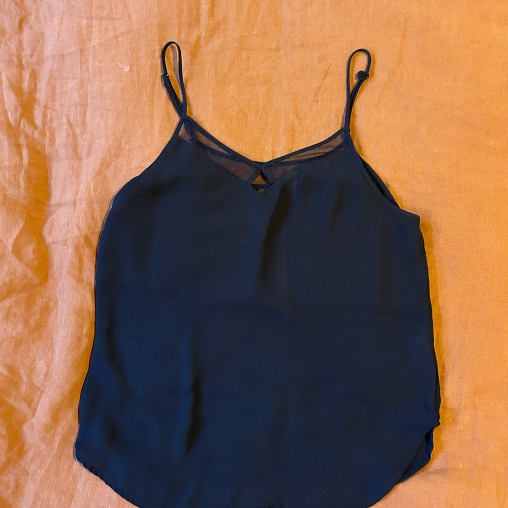 Dynamite black Camisole with Mesh Detail